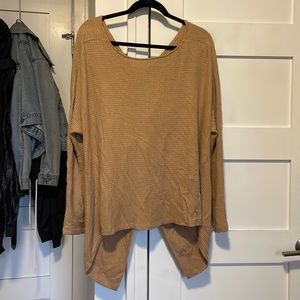 1 State twist back sweater